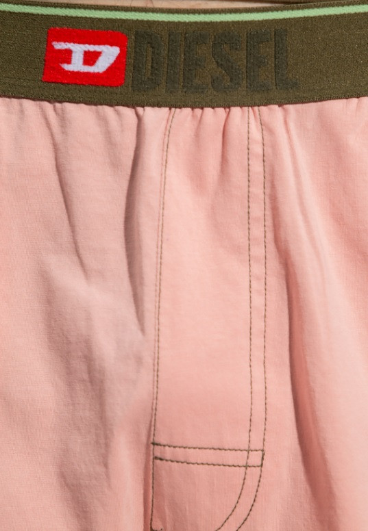 Dámské pyžamo A03893 - 0WCAX růžová/khaki - Diesel XXL khaki-růžová
