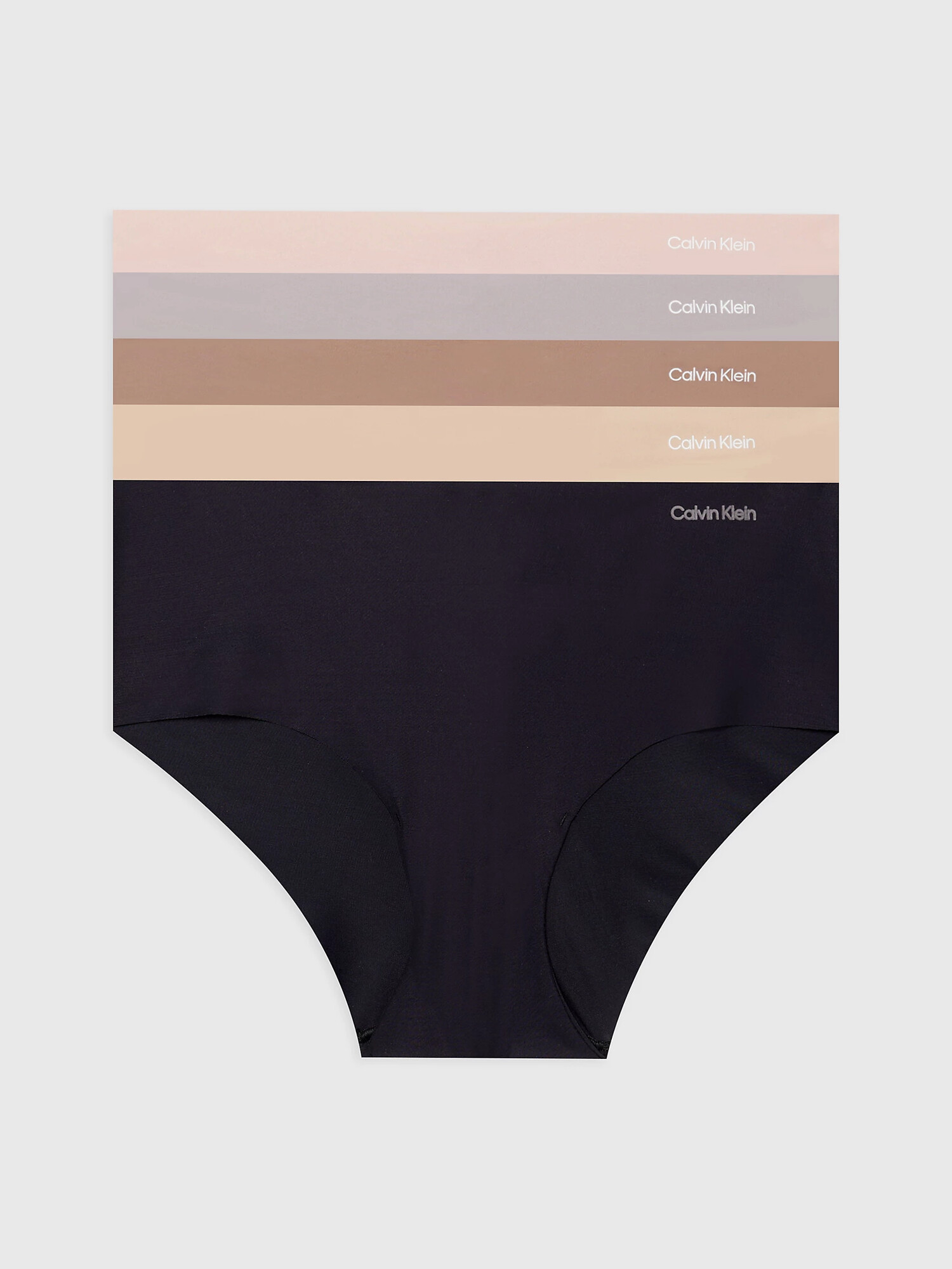 Dámské kalhotky 5Pack 000QD3557E NP1 vícebarevné - Calvin Klein XL