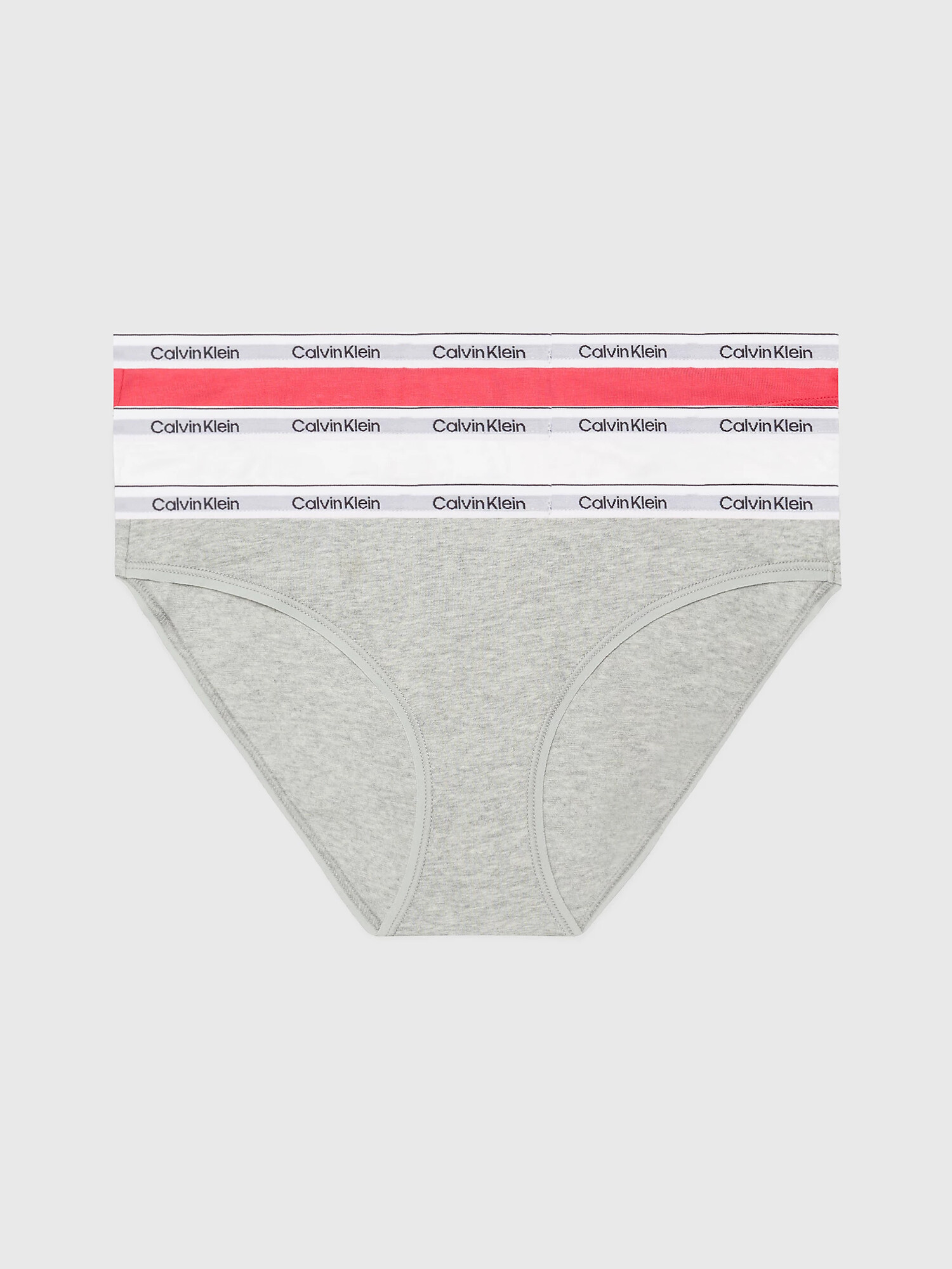 Dámské kalhotky 3Pack 000QD5207E NP4 vícebarevné - Calvin Klein S