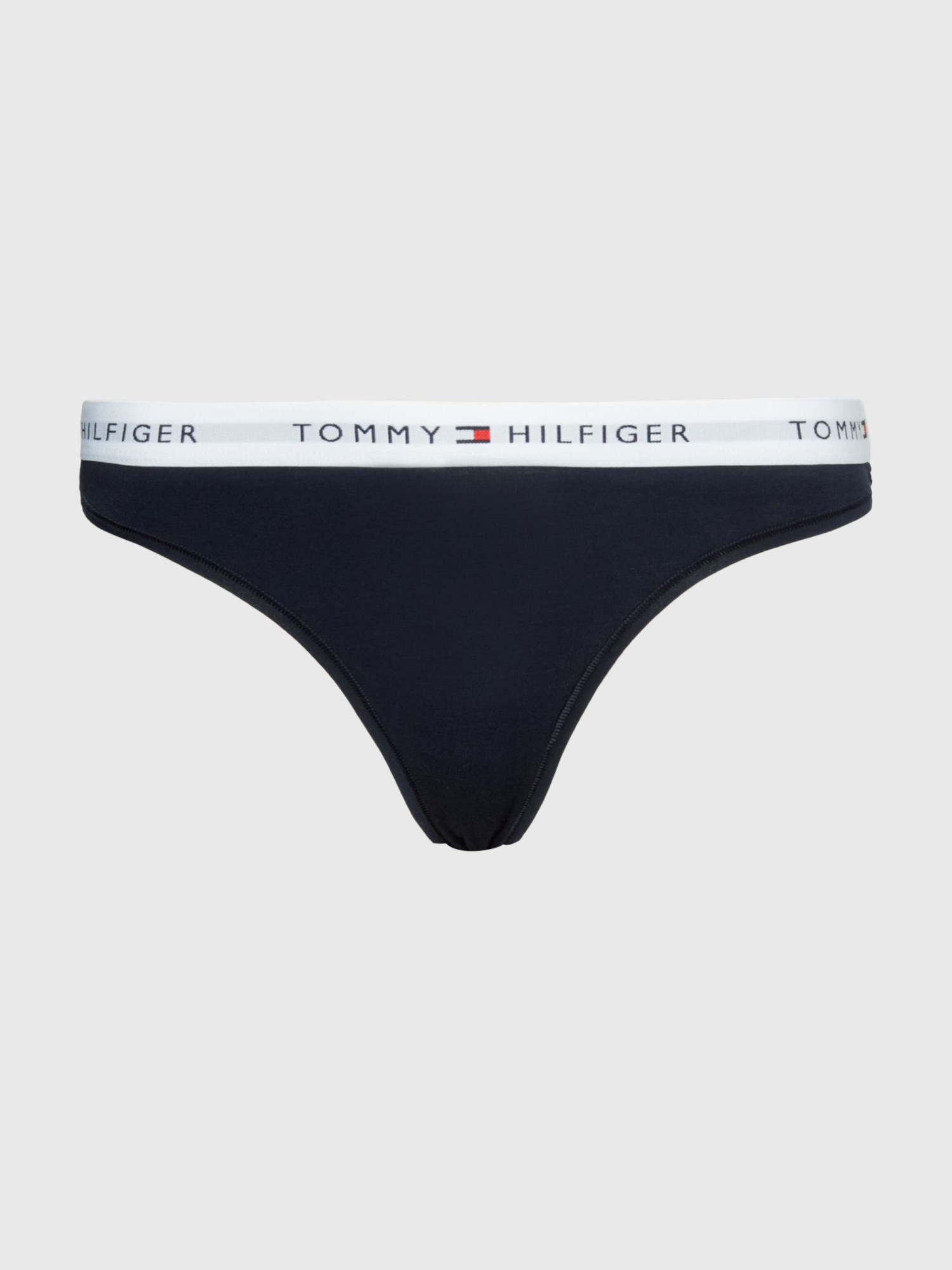 Dámská tanga THONG UW0UW03835 DW5 tm. modré - Tommy Hilfiger M