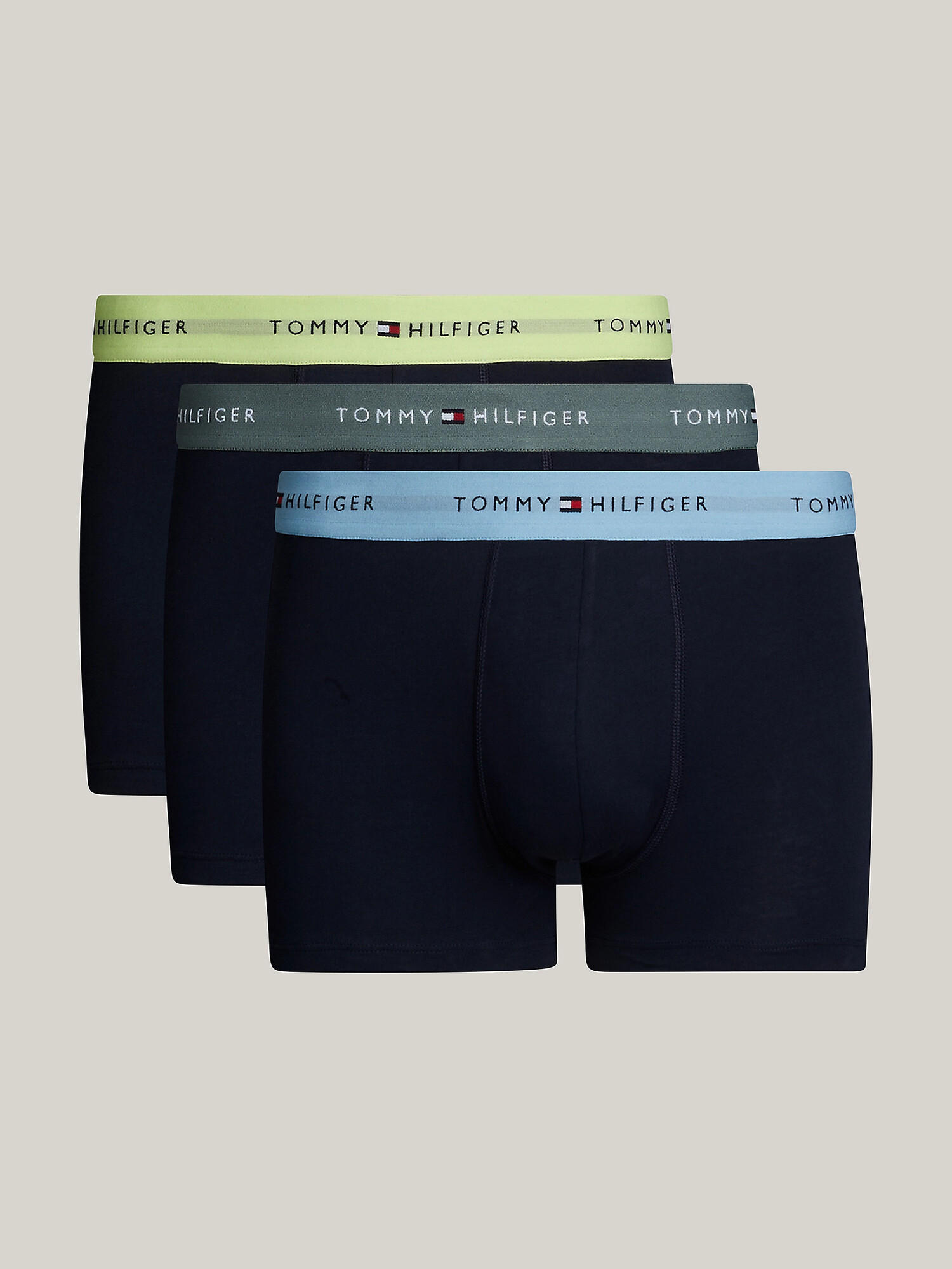 Pánské boxerky 3Pack UM0UM02763 0T9 tm. modré - Tommy Hilfiger M