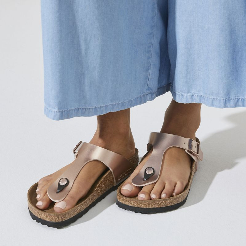 Dámské nazouváky / žabky Gizeh BS 1023943 Hnědá - Birkenstock hnědá-béžová 37