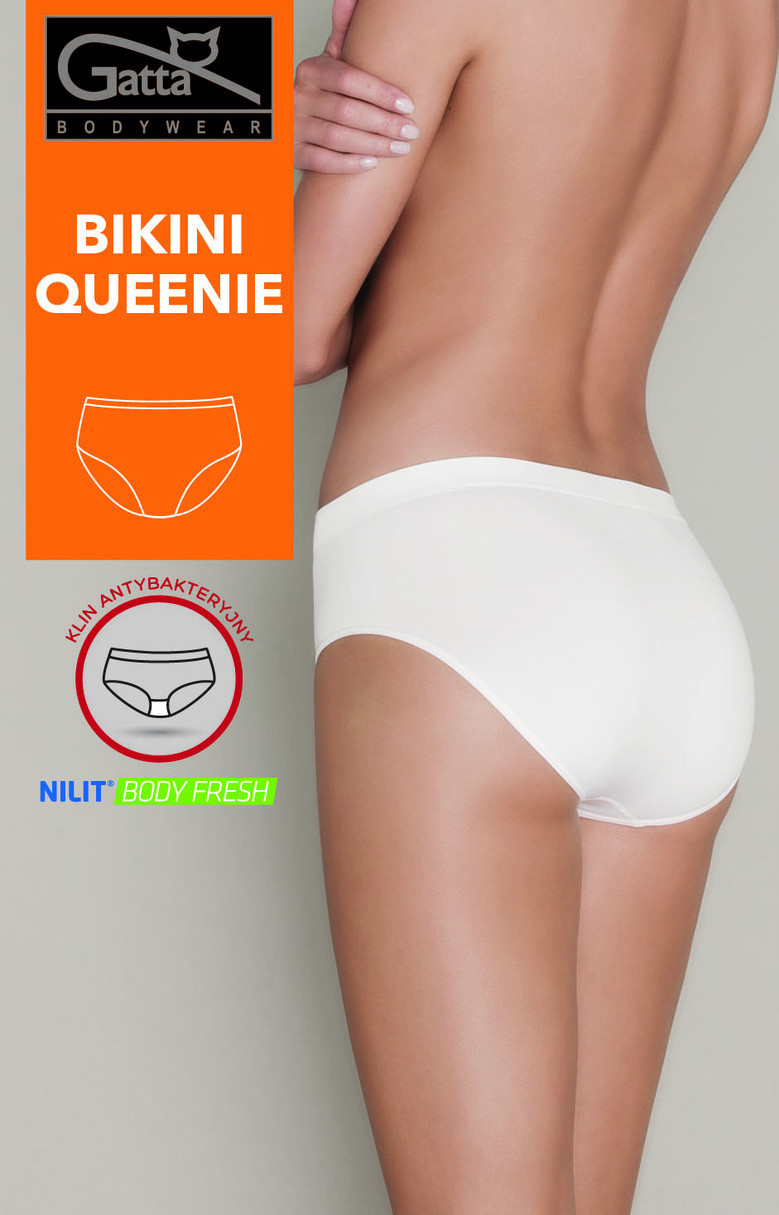 Dámské kalhotky - Bikini Queenie Bílá 2XL