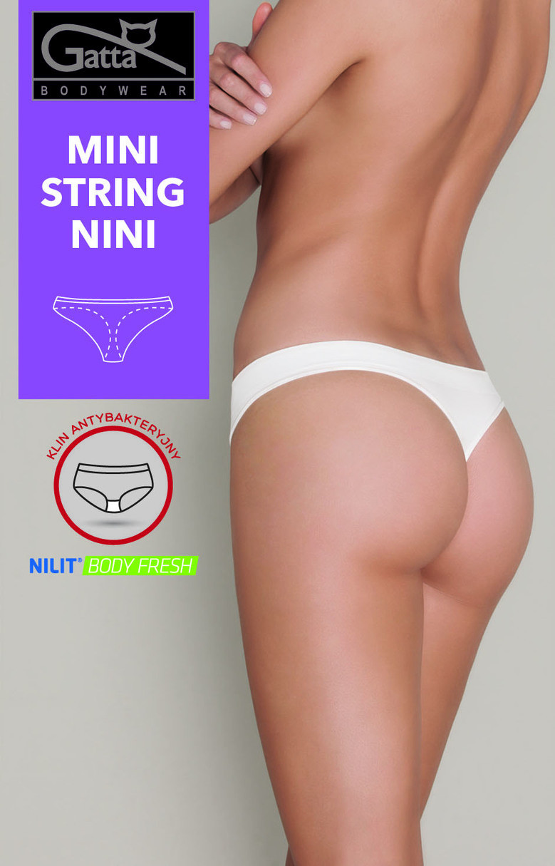 Dámské kalhotky string - M.String Nini Bílá S