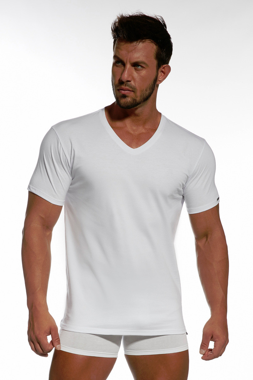 Pánské tričko AUTHENTIC 201NEW - CORNETTE Bílá 2XL