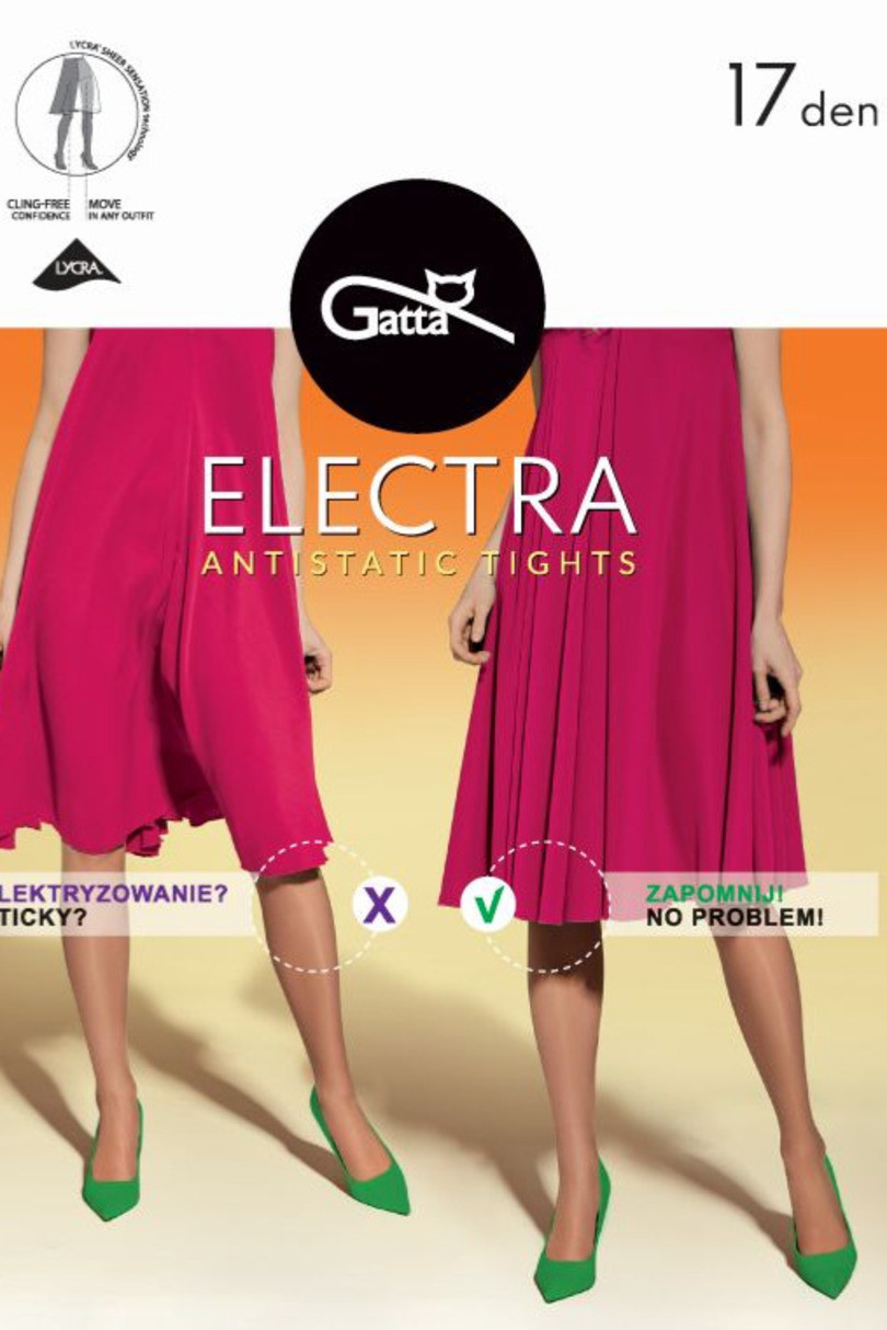 Hladké dámské punčochové kalhoty ELECTRA - 17 DEN - 5 nero 5-XL