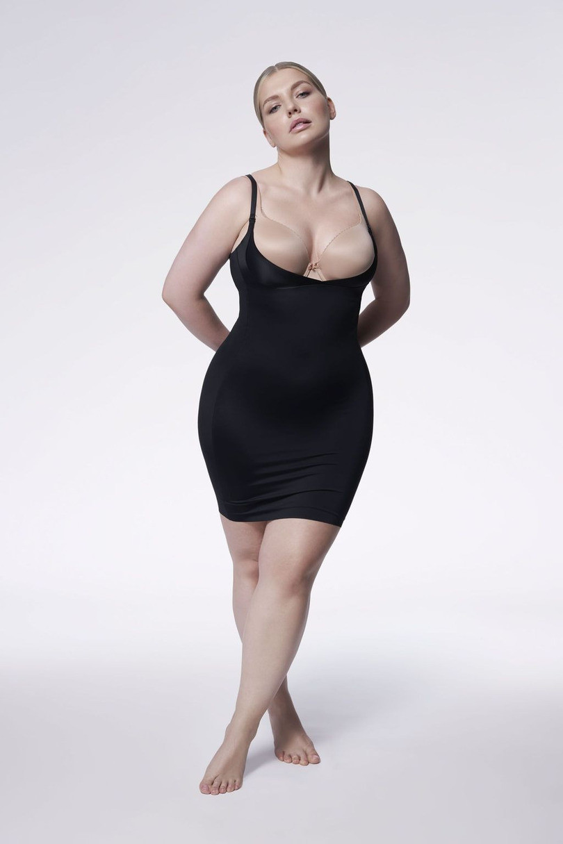 Dámská spodnička pod poprsí SHAPEWEAR 222 Černá černá L