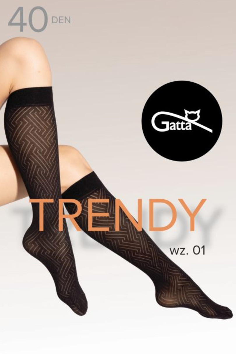 Dámské podkolenky TRENDYLINE KNEE SOCKS 40 - 01 nero UNI