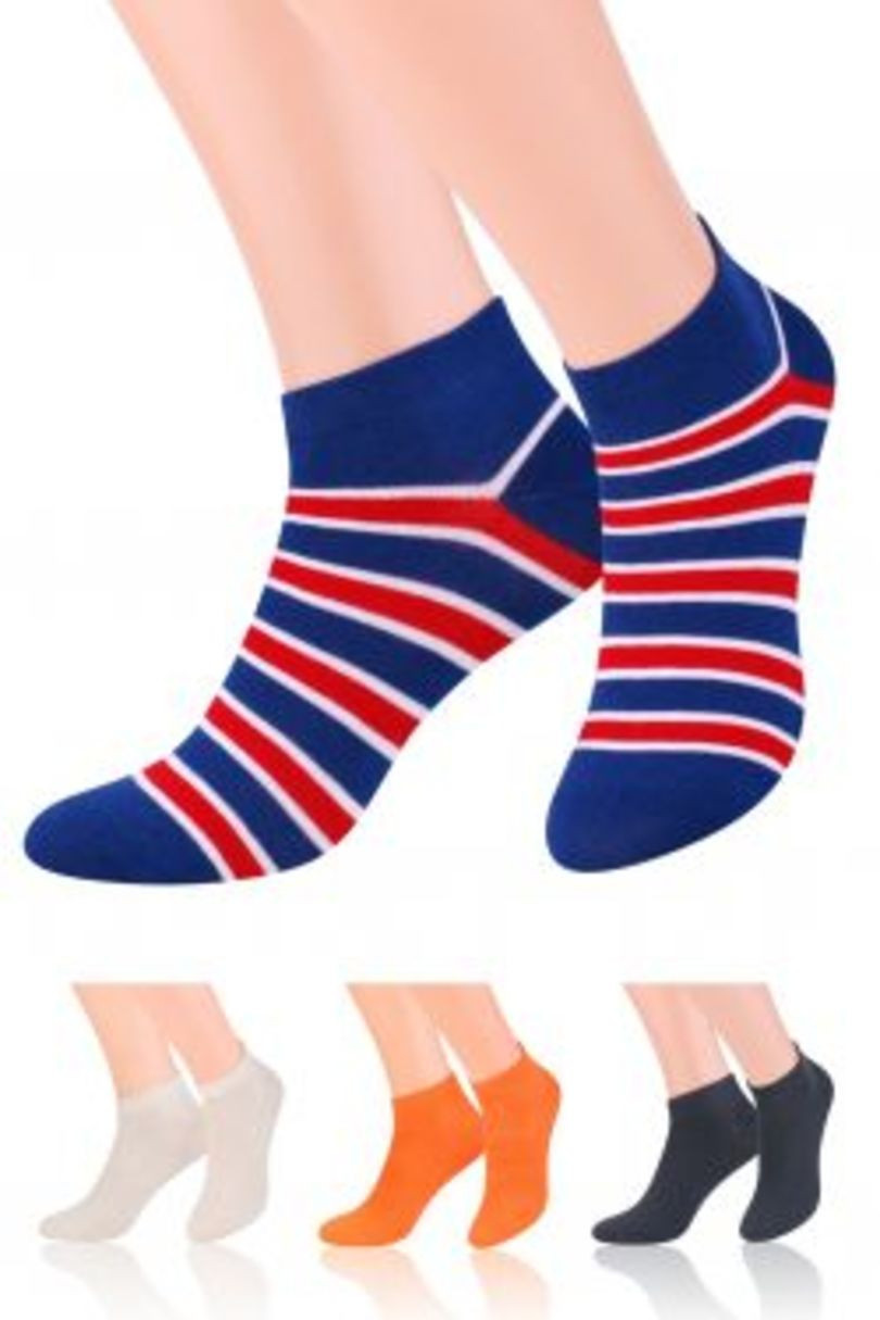 Hladké pánské ponožky 045 tmavě modrá 41-43