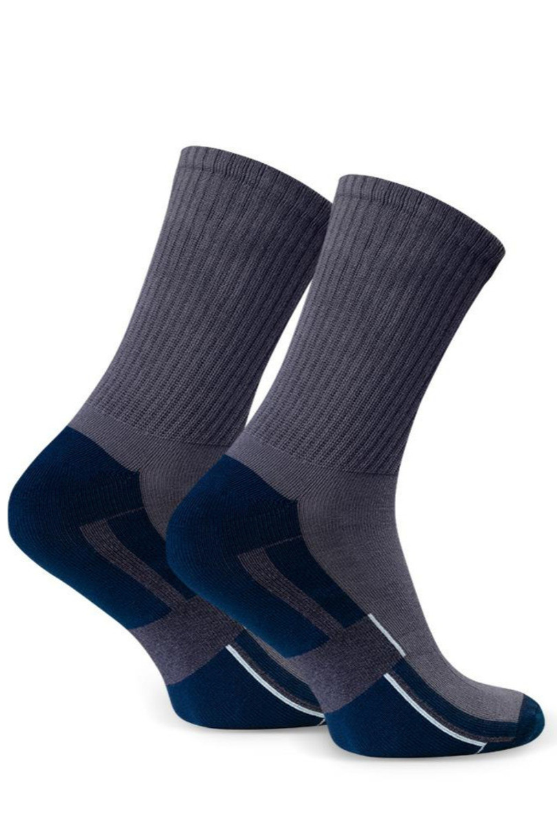 Pánské polofroté sportovní ponožky 047 šedá 44-46