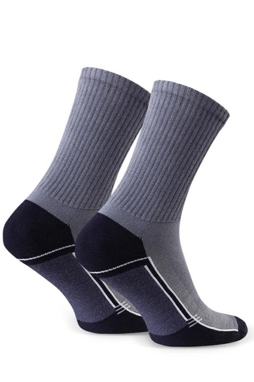 Pánské polofroté sportovní ponožky 047 šedá 44-46