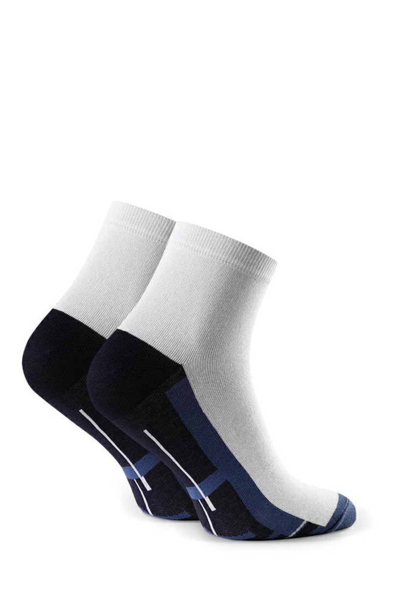 Pánské vzorované ponožky 054 bílá 44-46