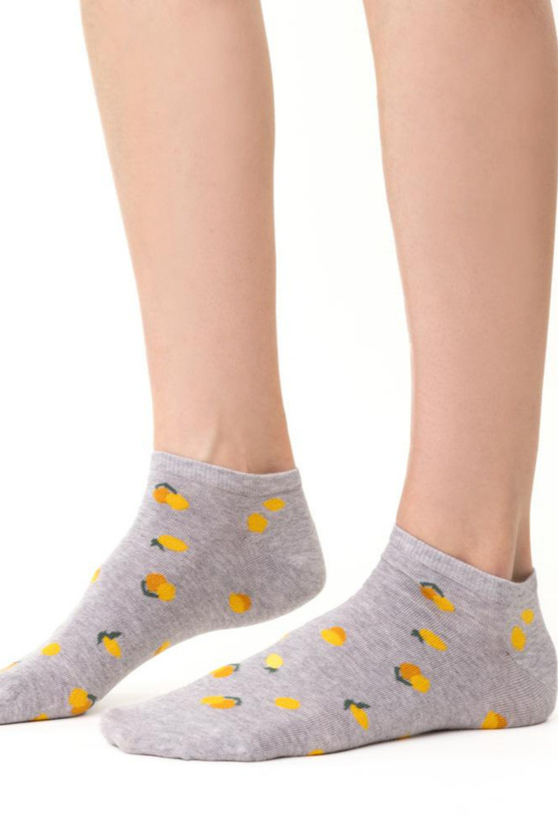 Dámské ponožky Summer Socks 114 MELANŽOVÁ SVĚTLE ŠEDÁ 35-37