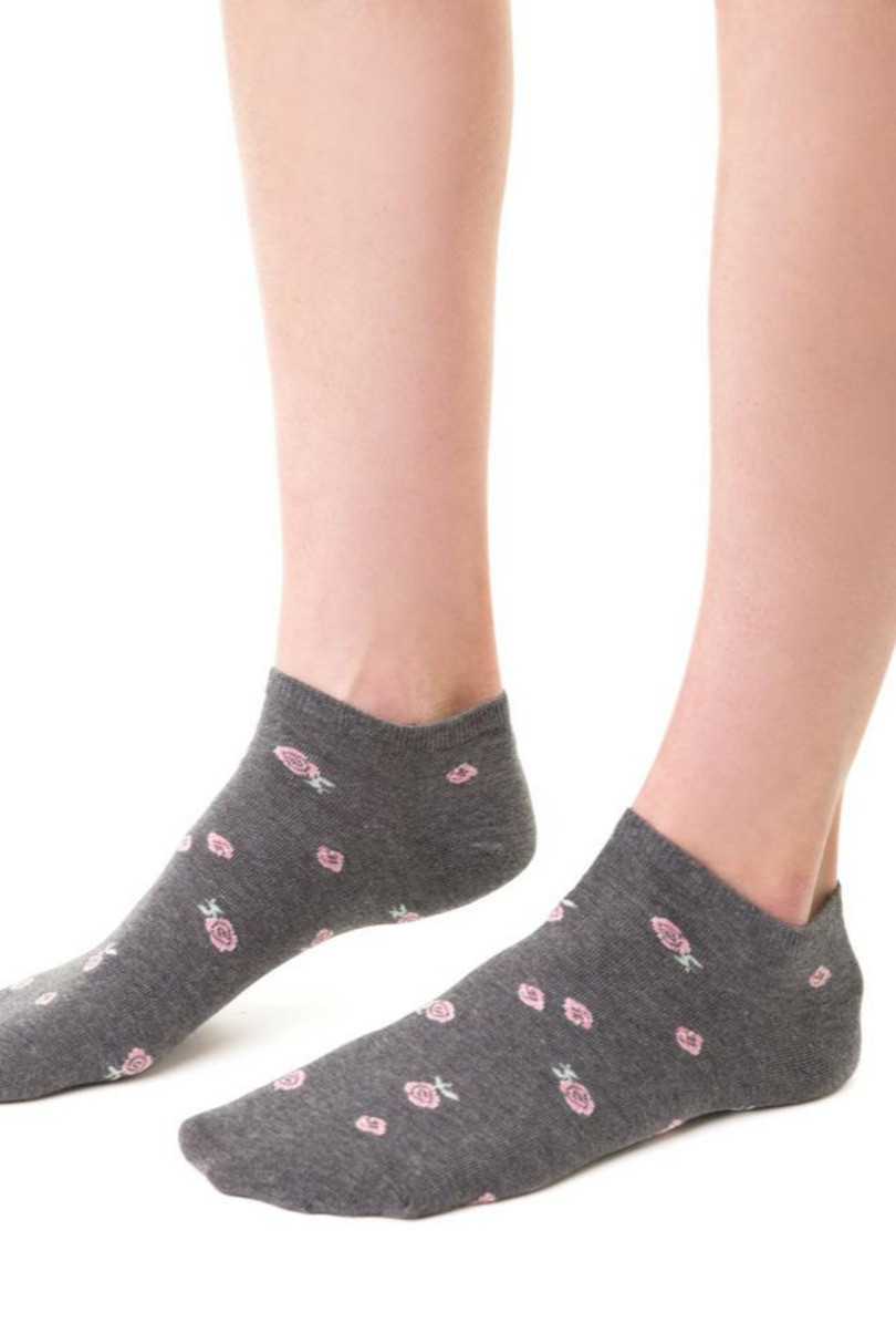 Dámské ponožky Summer Socks 114 MELANŽOVÁ SVĚTLE ŠEDÁ 38-40