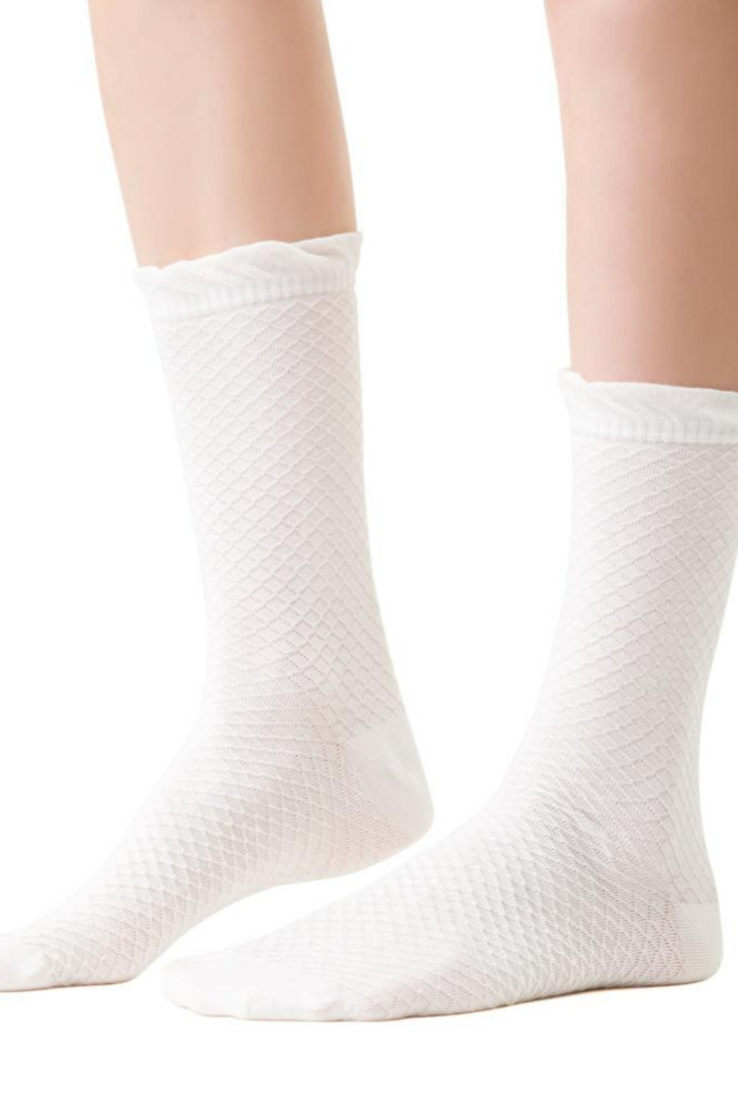 Dámské ponožky Kolekce COMET 3D 066 bílá 35-37