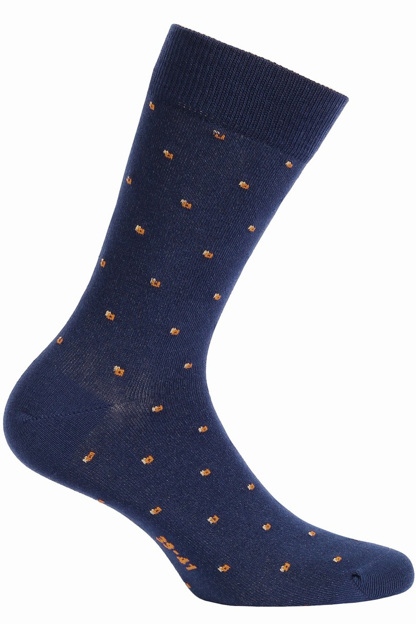 Vzorované pánské ponožky PERFECT MAN-CASUAL Námořnictvo 45/47