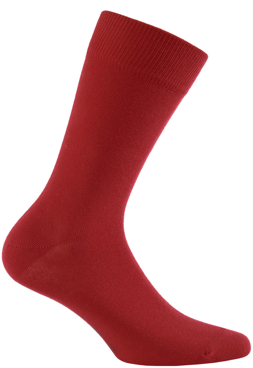 Hladké pánské ponožky PERFECT MAN - CASUAL RED R82 45-47