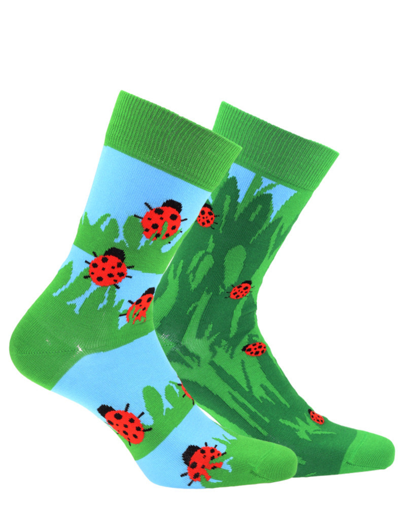 Vzorované ponožky FUNKY zelená 30-34