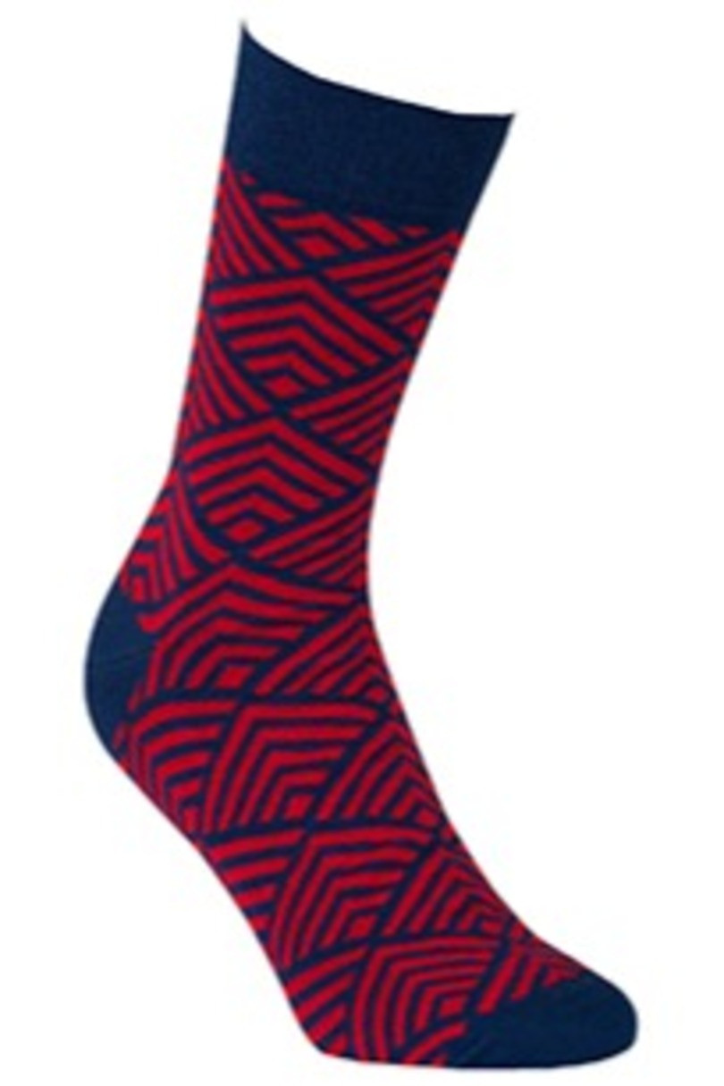 Vzorované pánské ponožky PERFECT MAN-CASUAL modrá 39/41
