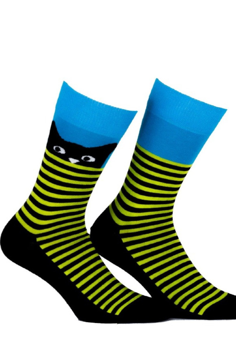 Vzorované pánské ponožky PERFECT MAN-CASUAL černá 39-41
