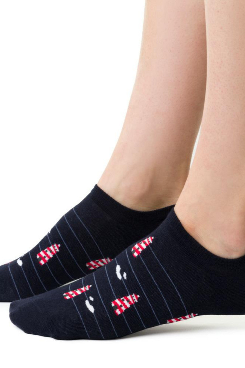 Dámské minimaliské ponožky 117 tmavě modrá 38-40