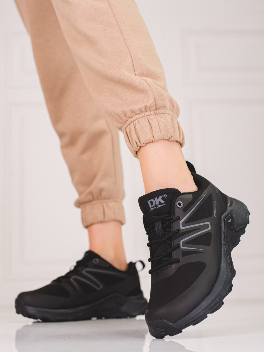 Moderní trekingové boty dámské černé bez podpatku 41