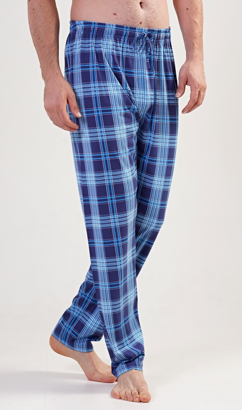 Pánské pyžamové kalhoty Tomáš modrá M