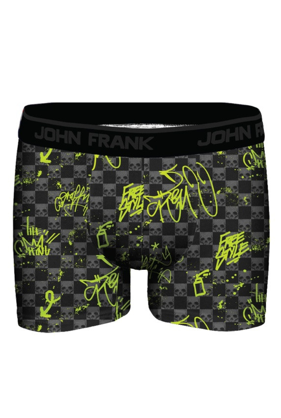 Pánské boxerky John Frank JFBDMOD103 XXL černá