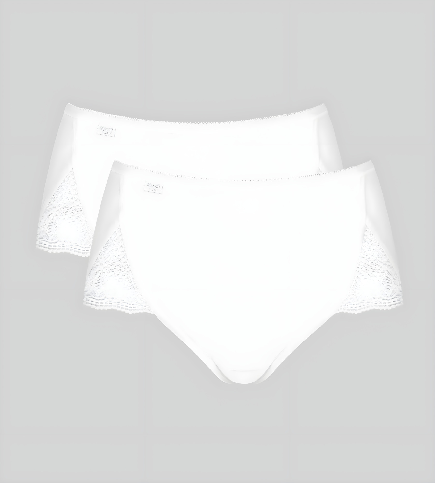 Dámské kalhotky Sloggi Pure Sense Luxe Maxi C2P bílé WHITE 40