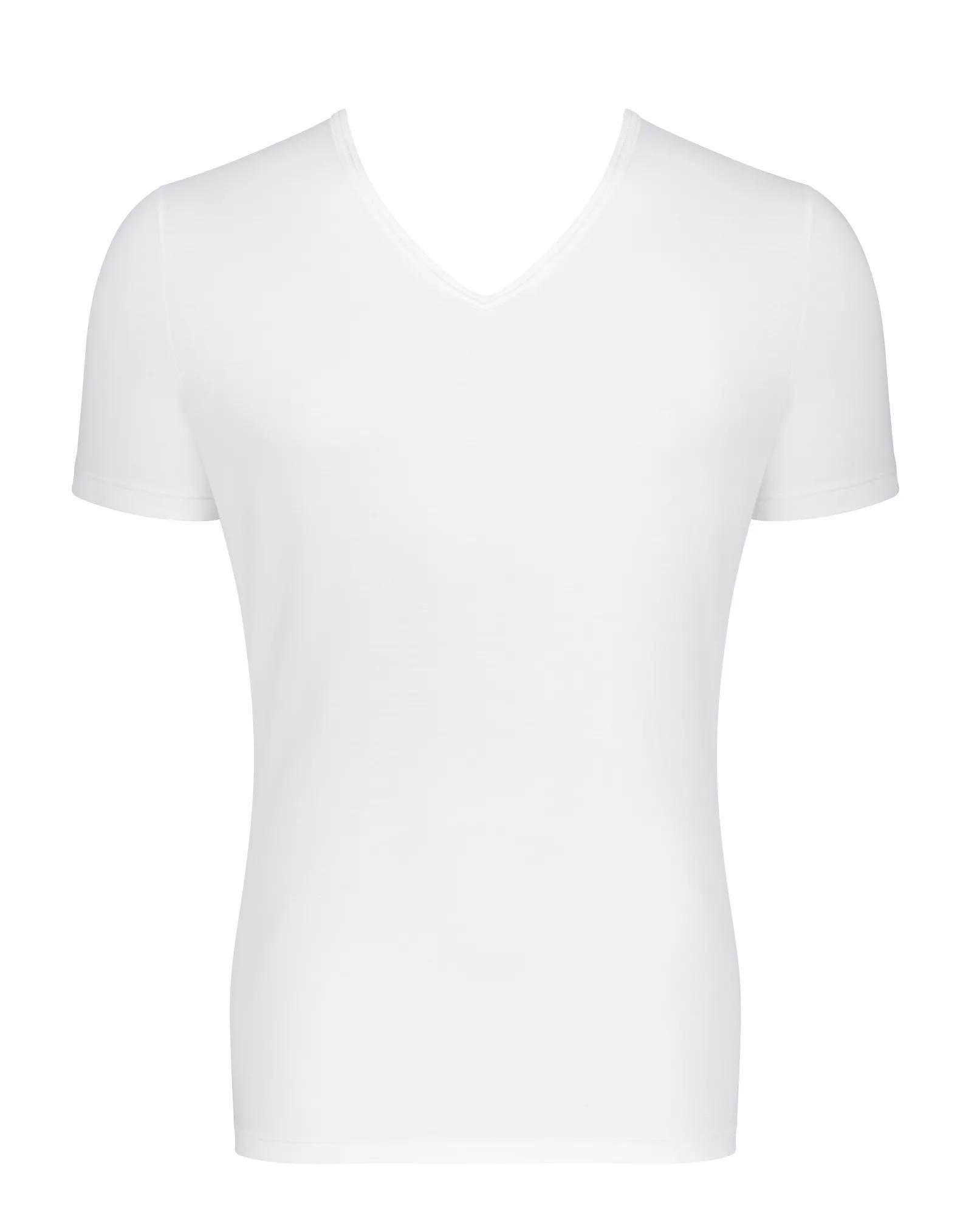 Pánské tílko GO Shirt V-Neck Slim Fit - WHITE - bílé 0003 - SLOGGI WHITE S