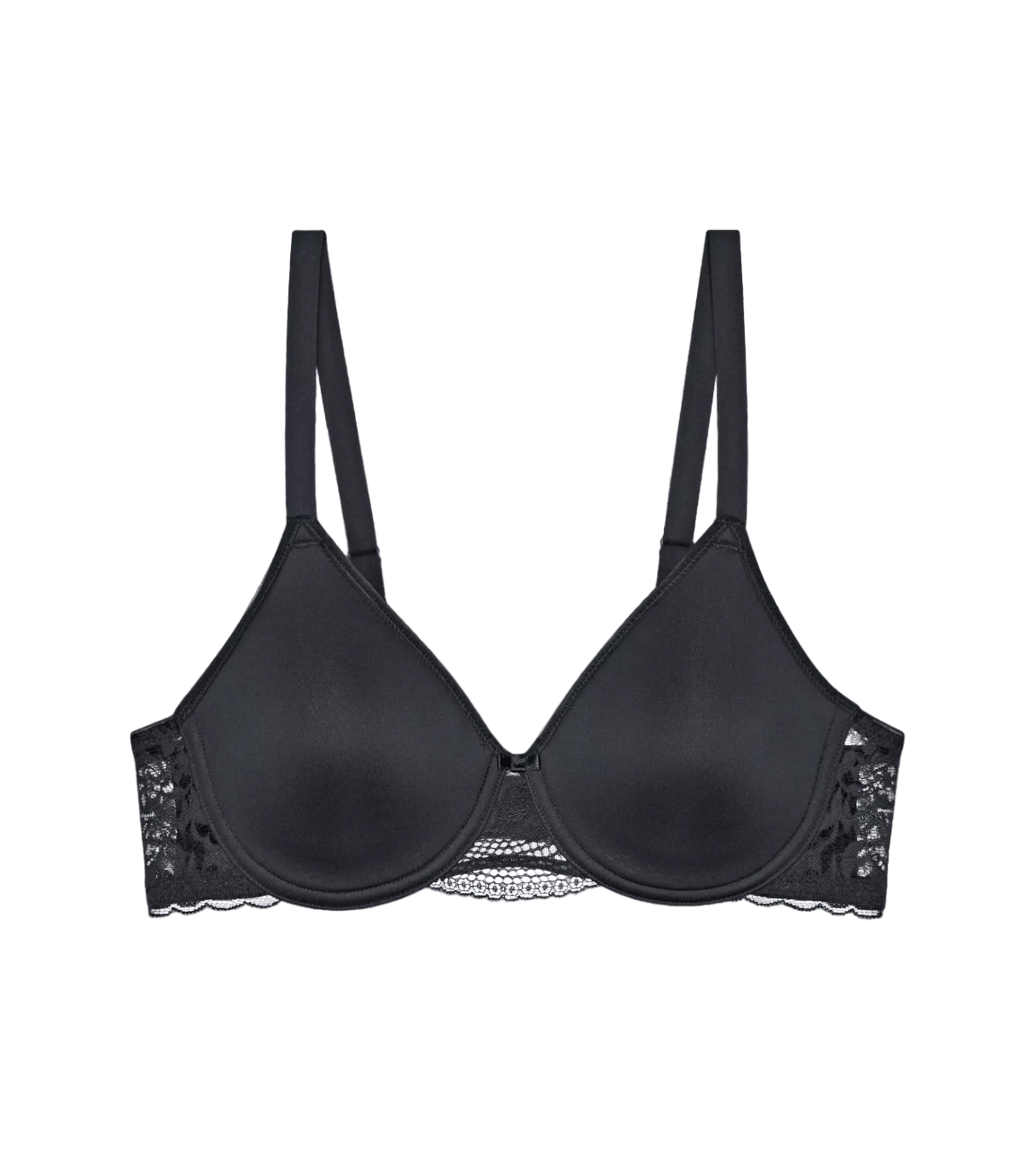 Dámská podprsenka Modern Lace+Cotton WP EX - BLACK - černá 0004 - TRIUMPH BLACK 80D