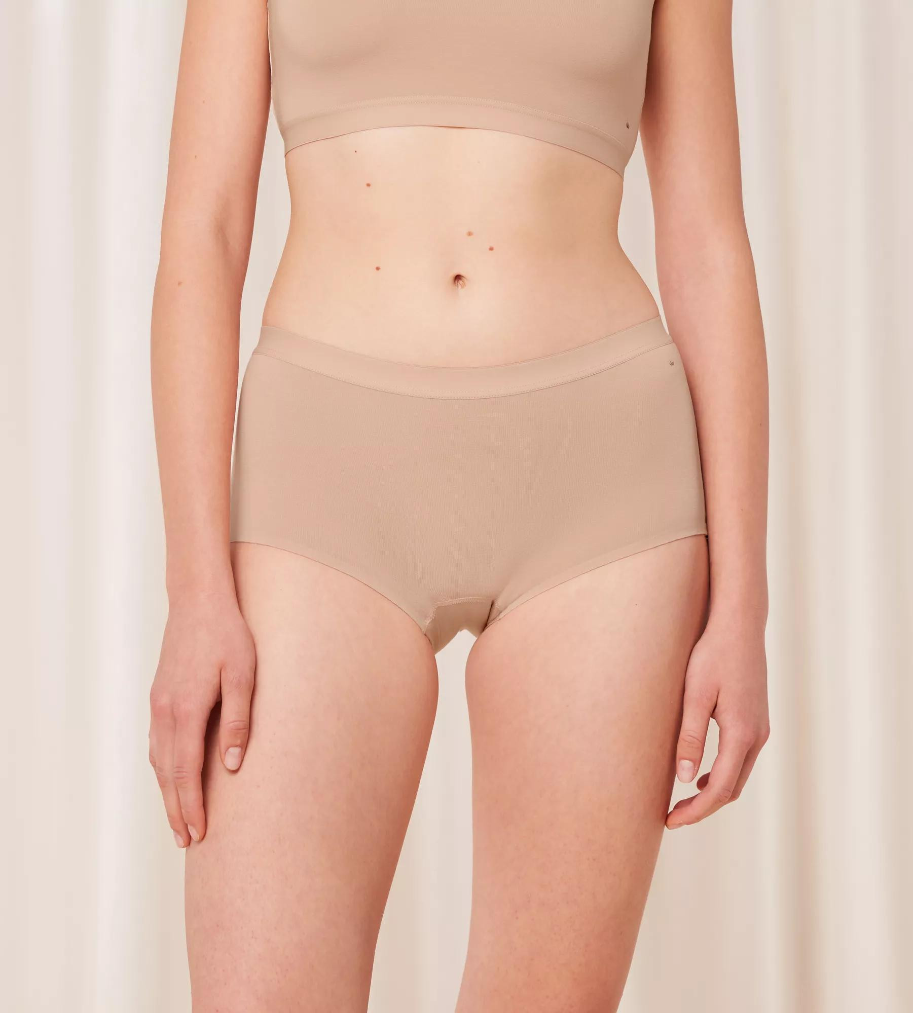 Dámské kalhotky Smart Natural Boyshort - BROWN - béžové 00EP - TRIUMPH BROWN 01