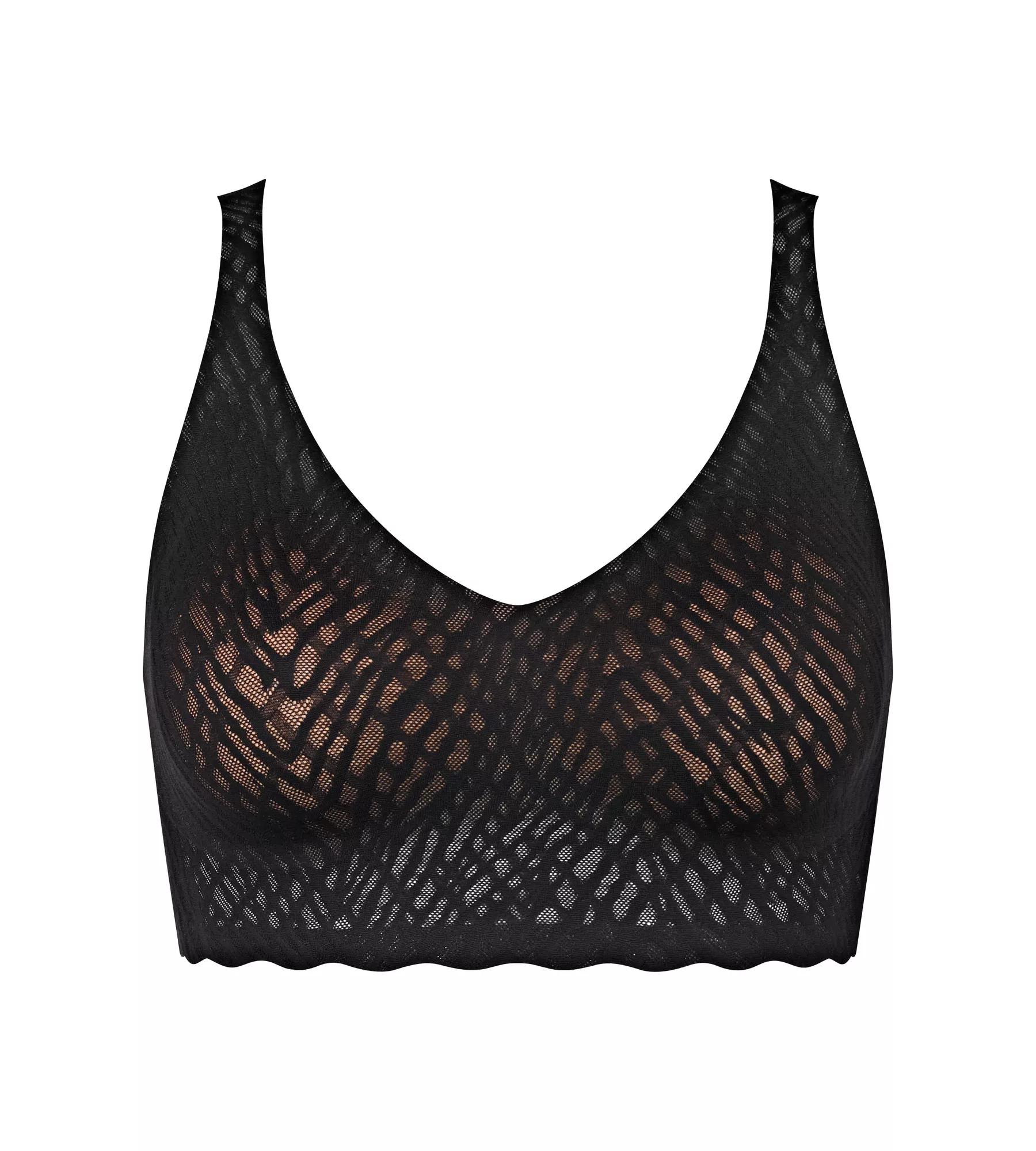 Dámská podprsenka ZERO Feel Bliss Bralette - BLACK - černá 0004 - SLOGGI BLACK XL