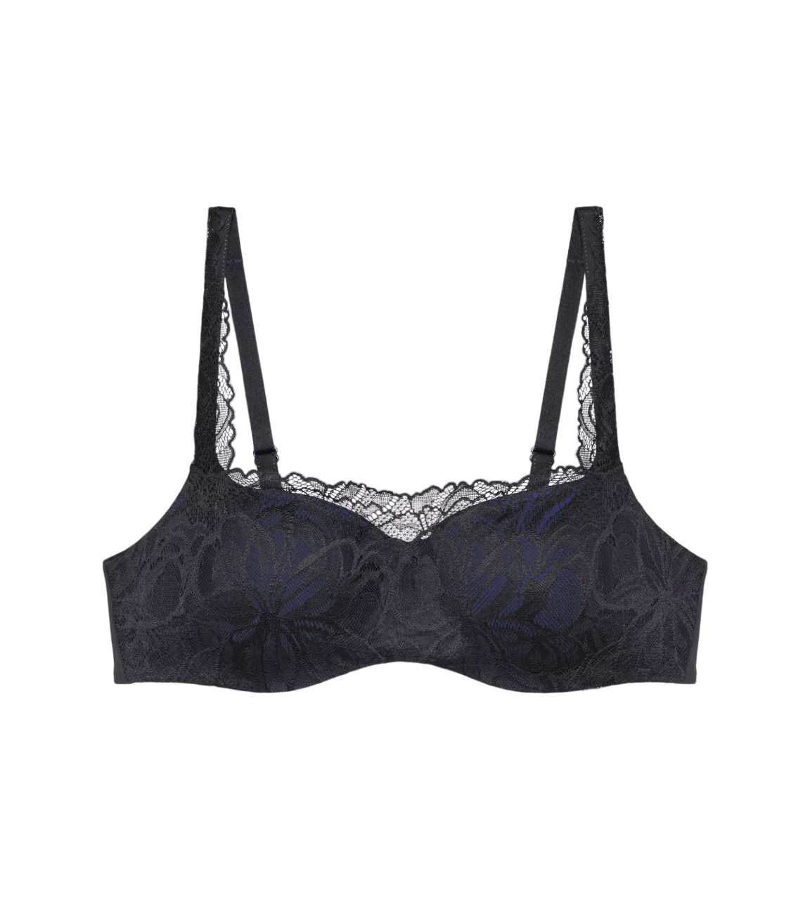 Dámská podprsenka Body Make-Up Illusion Lace Balconette - BLACK - černá 0004 - TRIUMPH BLACK 80D