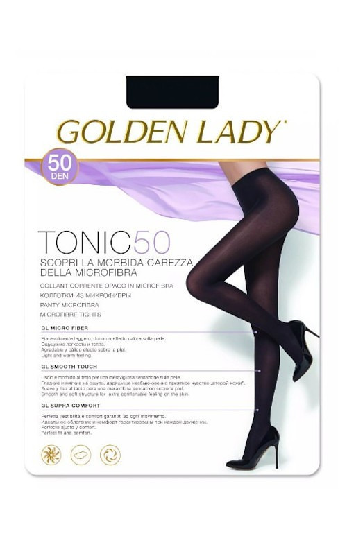 Dámské punčochové kalhoty Golden Lady Tonic 50 den nero/černá 5-XL