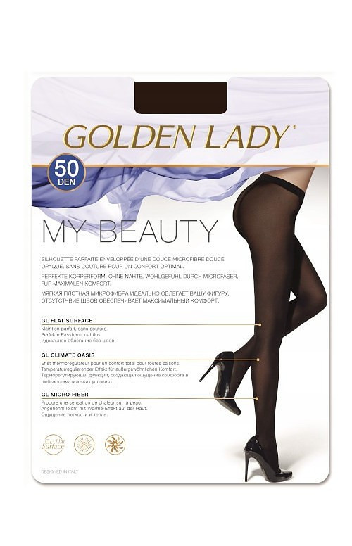 Dámské punčochové kalhoty Golden Lady My Beauty 50 den nero/černá 4-L