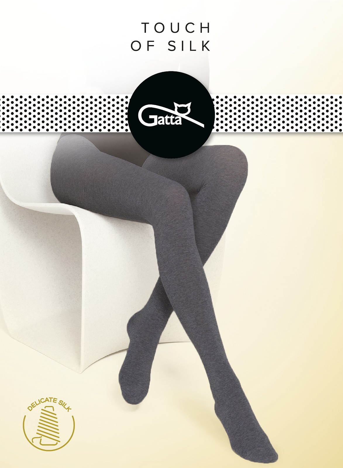 Dámské punčochové kalhoty Gatta Touch of Silk Mel.nero/černá 4-L