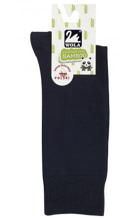 Pánské ponožky Wola Comfort Man Bamboo W94.028 námořnictvo/odd.tmavě modrá 45-47