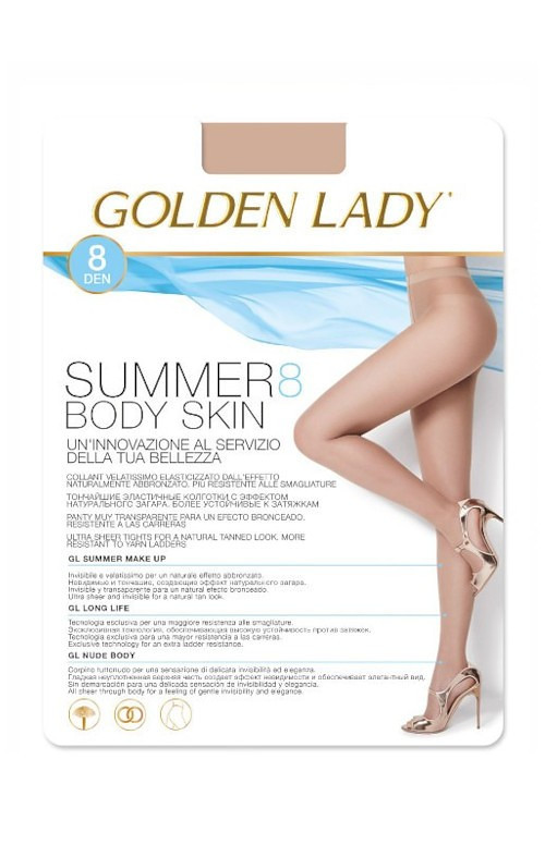 Dámské punčochové kalhoty Golden Lady Summer Body Skin 8 den 2-4 the/odc.béžová 4-L