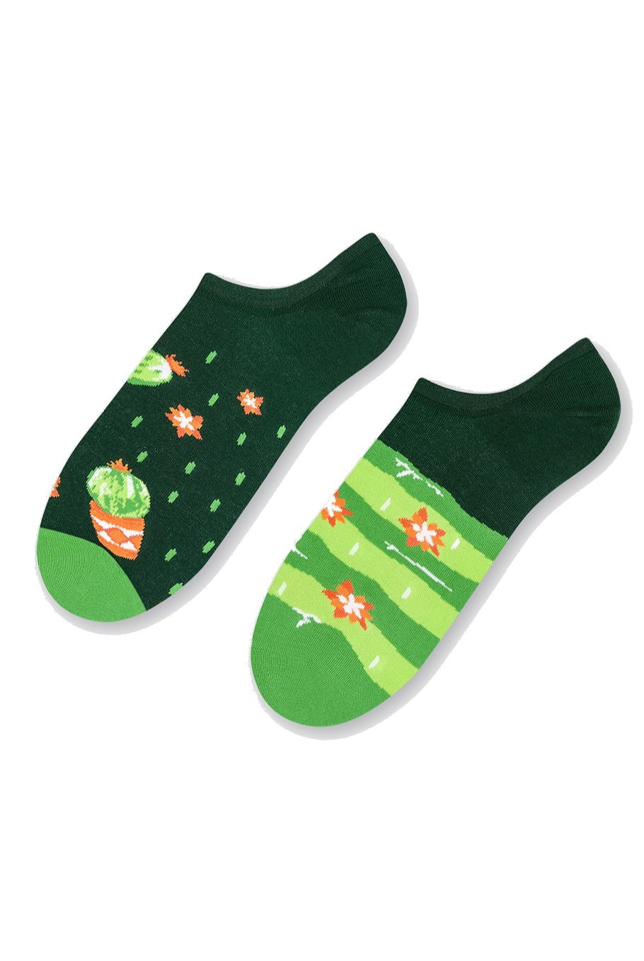 Asymetrické pánské ponožky ťapky More 009 tmavě zelená 43-46
