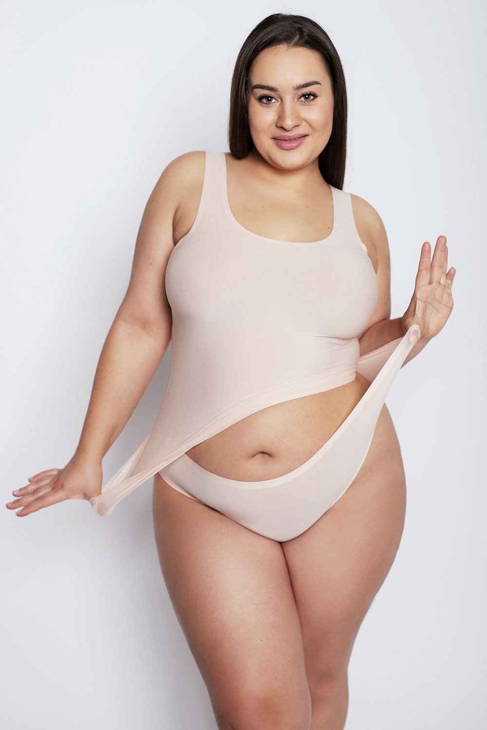 Dámské kalhotky Julimex Flexi-one Plus Size XL-4XL Béžová PLUS