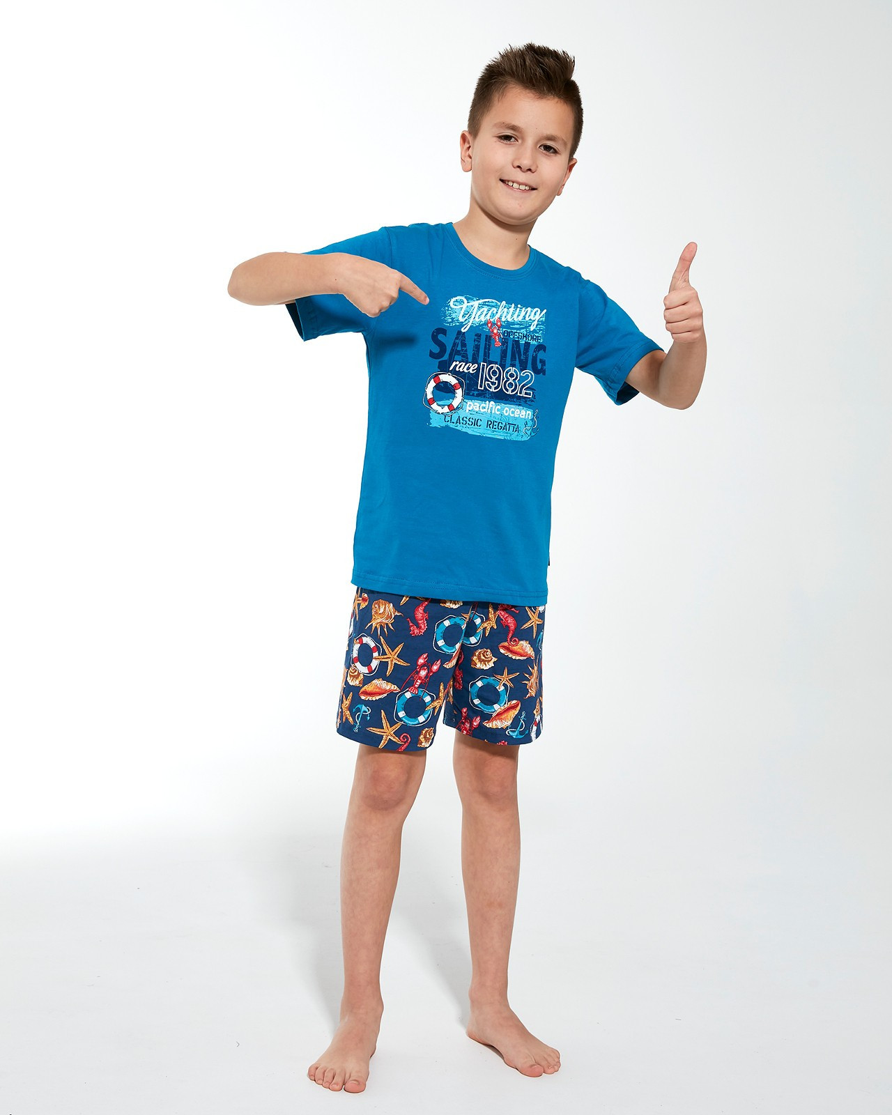 Chlapecké pyžamo Cornette Kids Boy 789/104 Sailing 98-128 námořní 110-116