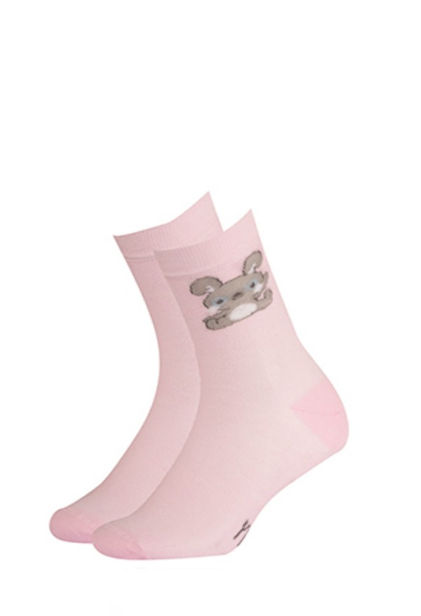 Dívčí vzorované ponožky Gatta 244.59N Cottoline 33-35 sytě bílá 33-35