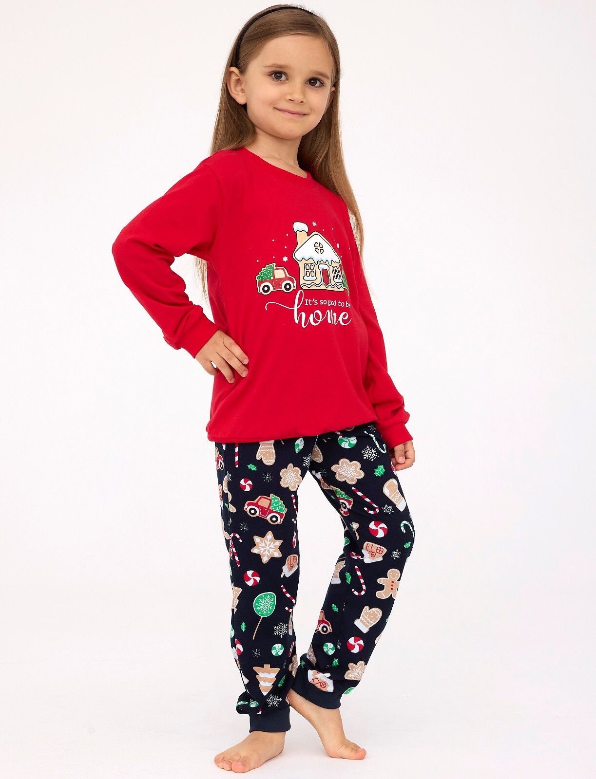 Dívčí pyžamo Cornette Kids Girl 594/175 Home dł/r 86-128 Ruda 98-104