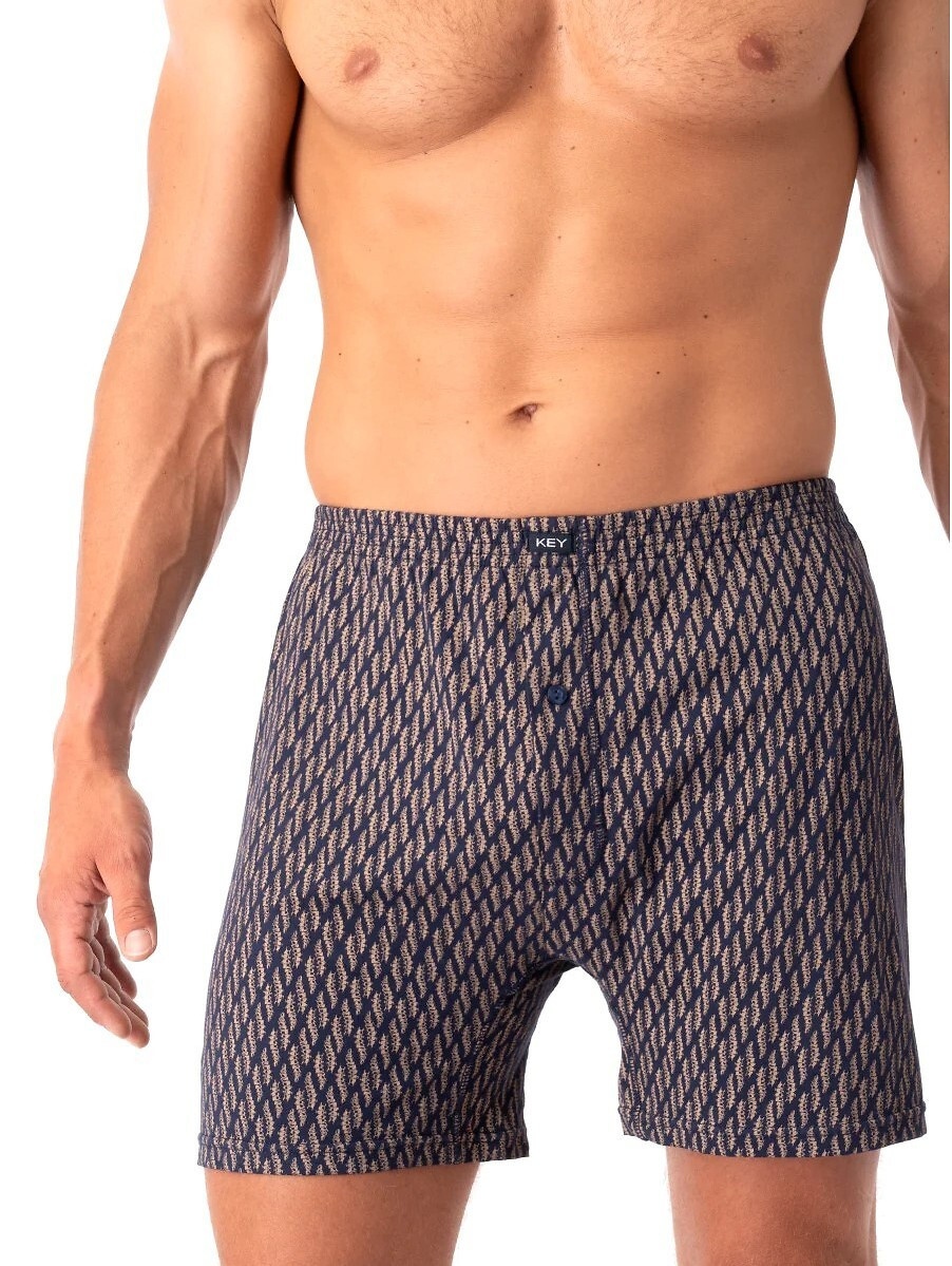 Pánské boxerky Key MXC 821 M-2XL tmavě modrá XL