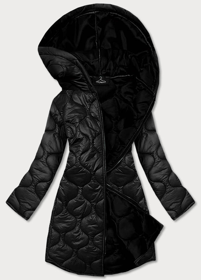 Lehká černá dámská prošívaná bunda (9613) odcienie czerni ONE SIZE