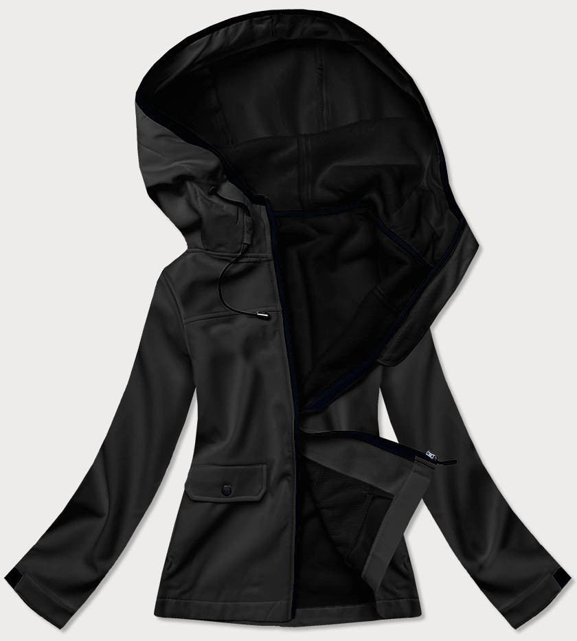 Černá dámská sportovní softshellová bunda (HD182-1) odcienie czerni S (36)