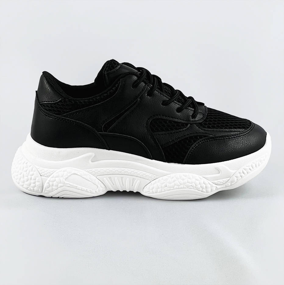 Černé dámské sportovní boty (170) odcienie czerni XL (42)