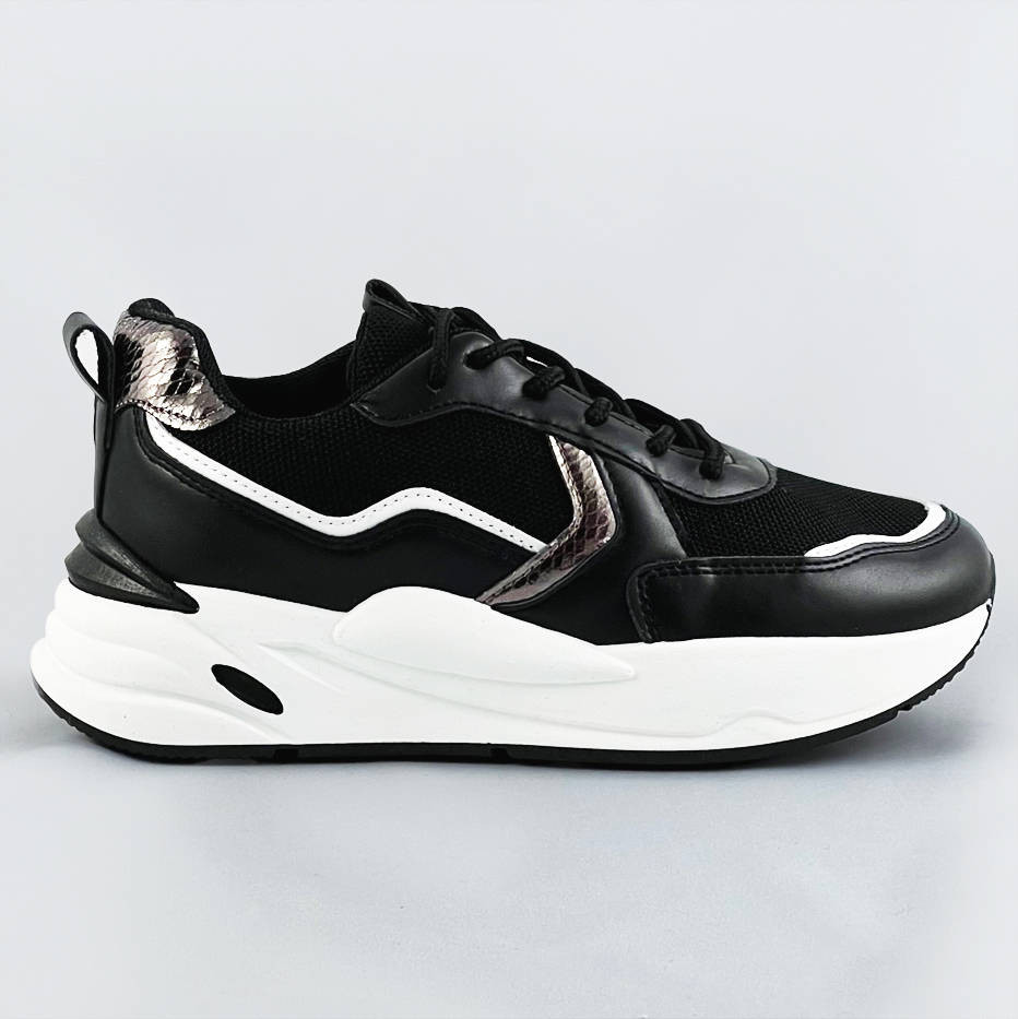 Černé dámské sportovní boty (BS-06) odcienie czerni XL (42)