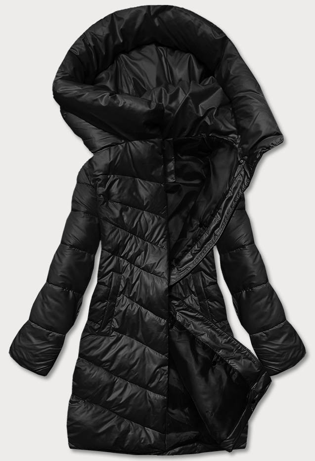 Černá dámská zimní bunda (TY041-1) odcienie czerni XL (42)
